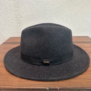 SCALA Dorfman Pacific Black Wool Four Seasons Felt Fedora Hat XL